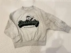 トレーナー　キッズ　120 ライトグレー