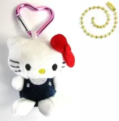 ハローキティ カラビナ付 ぬいぐるみ マスコット キーホルダー チャーム