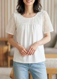 YUKI TORII 半袖カットソー ホワイトのサムネイル