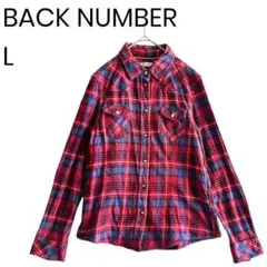 バックナンバー フランネルシャツ 長袖 チェック カジュアル 古着女子 1798