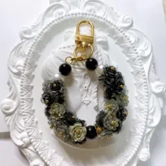 ソフト薔薇リース　キーホルダー