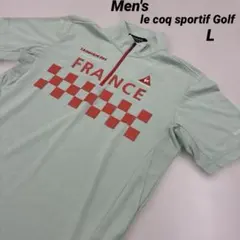 le coq sportif Golf メンズ ゴルフ ハーフジップシャツ L
