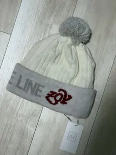 新品未使用　ZOY ゾーイ　ニットキャップ　白　ゴルフウェア　UNISEX