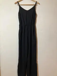 ブラックロングパンツ　オールインワン