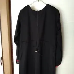 新品 イクシーズ　ブラックロングワンピース M~Lサイズ