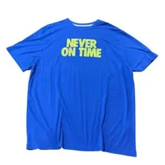 NIKE プリントTシャツ　オーバーサイズ　古着　ブルー　スポーツ　8Sa