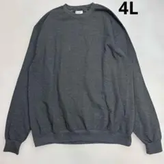 チャンピオン　大きいサイズ　薄手スウェット　ダークグレー　4Lサイズ　美品
