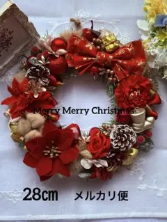 お値下げ中！クリスマスリース❇︎フラワーリース❇︎玄関リース