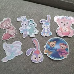 ディズニーキャラクター シェリーメイ他、ステッカー 7枚セット