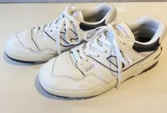 New Balance BB550LWTホワイト ブラック 26cm