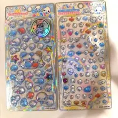 ジュエルプチドロップステッカー　あわわちゃん　シール　2枚　サンリオ　ディズニー