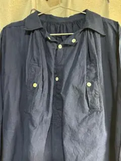 〜1930s French antique インディゴリネンスモック