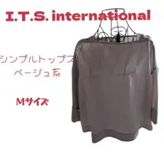I.T'.S. international シンプルトップス M ベージュ系