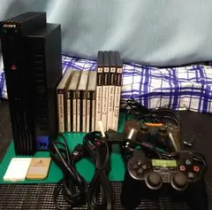 ⑤(動作確認済)PS2セット 本体SCPH-50000 周辺機器 ゲームソフト