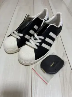 未使用adidas SUPERSTAR 80s G61069 本革 黒白