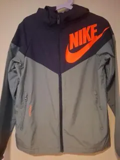 NIKE ナイキ　フード付き　ジャケット グレー/ネイビー　130センチ