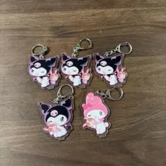 宇佐美 マイメロ クロミ サンリオ アクリルキーホルダー 5個セット 非売品