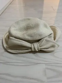 【美品】CA4LA アイボリー ストローハット M