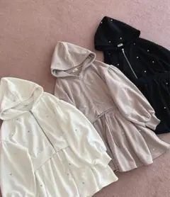 エブリン　evelyn ハートビジューセットアップ　ピンク　最安値　美品