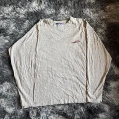 LA GEAR 3L ロンT グレー 刺繍ロゴ ビッグシルエット エルエーギア