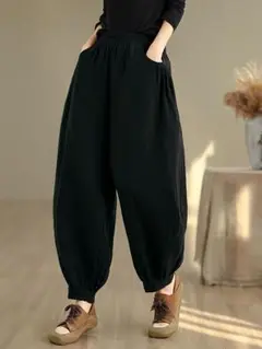 3カラー展開 テーパードパンツ 着痩せ ハイウエスト カジュアル シンプル