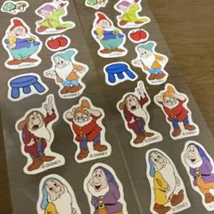 サンスター　白雪姫の七人のこびと2シールセット