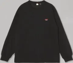 黒の長袖Tシャツ Mサイズ ロゴ刺繍