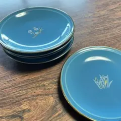 【値下げ】たち吉 花柄 陶器 皿 5枚セット【未使用品】