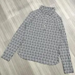 ★Callaway Golf★長袖ポロシャツ　レディース　M 白×黒　総柄