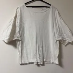 niko and ... 刺繍フレアスリーブTシャツ