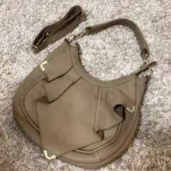 Beaure ベージュ ソフトレザー 2WAYショルダーバッグ
