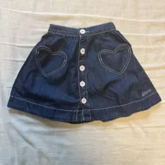 美品！早い者勝ち！BONTON シャンブレーデニムスカート　4yのサムネイル