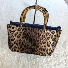 未使用　ジュンコシマダ　トートバッグ　レオパード　豹柄