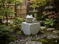 御影石のミニ台座（自然風仕上げ） 高さ13cm 置物のサムネイル