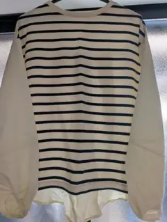 アメリカンホリック　ストライプ バルーンスリーブ 長袖トップス　Ｌ