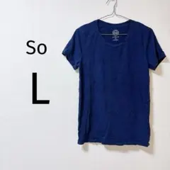 8 So Perfect Tee ネイビー L トップス 半袖 古着 レディース