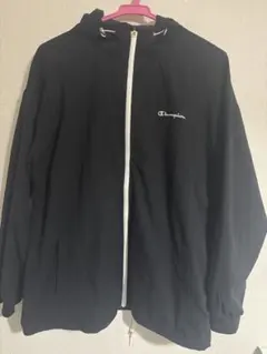 Champion ブラック ナイロンジャケット Lサイズ