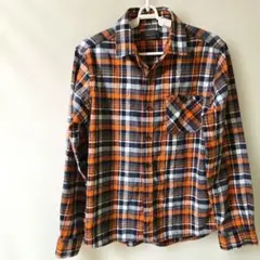 美品 PANASPUR Lサイズ チェック柄フランネルシャツ