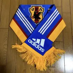 90〜00s adidas パフォーマンスロゴ　サッカー　マフラー　国旗　タオル