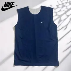 00s Y2K NIKE ナイキ メッシュ タンクトップ 刺繍ロゴ