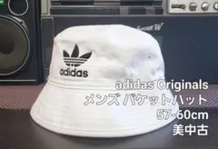 超美中古 adidas Originals バケットハット 白57-60cmのサムネイル