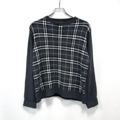 BURBERRY BLACK LABEL ビートチェック柄 ニット ウール混 2のサムネイル