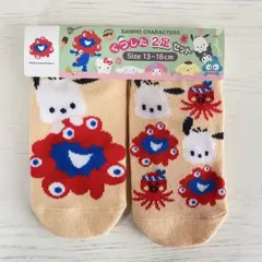 大阪万博　ミャクミャク　サンリオコラボ　キッズ靴下