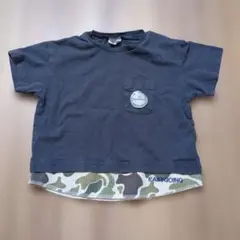 BREEZE カモフラージュ裾 Tシャツ 100