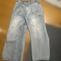 ワイドシルエット デニムパンツ ライトブルー　Classical originのサムネイル
