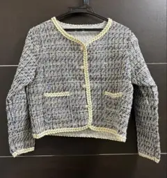 ツイードジャケット 青系と白系