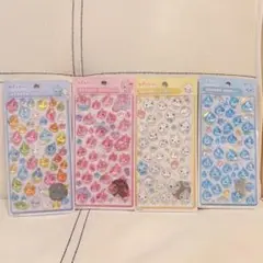 国内購入しずくちゃん　ボンボンドロップシール　4セット　うるみちゃん　みるみるち