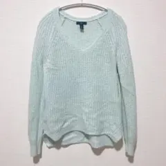 GAP ギャップ Vネックニット セーター ミントグリーン S 春色