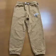 GAP ミッキーマウス 裏起毛スウェットパンツ 130 キャメル色　美品