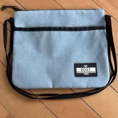 ロキシーショルダーバッグ　サコッシュ　水色のサムネイル